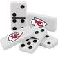 Masterpieces Nfl Kansas City Chiefs, Double Six Collector Edition Dominoes Game, For Ages 3+
