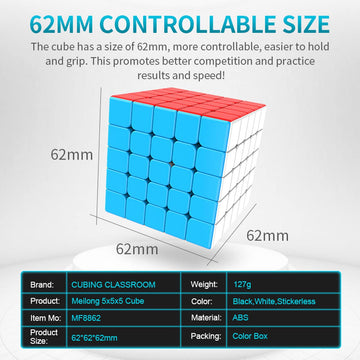 Hellocube Moyu Meilong 5X5 Speed Cube Stickerless 5X5X5 Magic Cube Puzzle Cube Toy