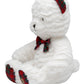 Baby Starters Plush Teddy Bear - 10" Christmas Bear in White with Red Plaid