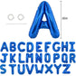 Toniful 52 Pieces 16 Inch Blue Letter A-Z Balloons,Custom Phrase Mylar Foil Alphabet Letter Diy Personalized Phrase Banner For B