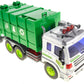 PowerTRC Friction Powered Garbage Truck Toy with Lights and Sounds