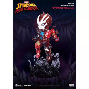 Beast Kingdom Marvel Maximum Venom: Venomized Iron Man Mea-018 Mini Egg Attack Figure, Multicolor