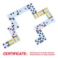 Offelec Double Six Dominoes, 28 Tile Colored Dots Domino Game Set With Tin Box, Classic Family Board Games For Kids, Adults And