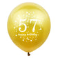 Shuntai 57Th Birthday Balloon Gold And Black 57Th Birthday Decorations For Men Women Latex Confetti Balloons 57 Years Old Annive