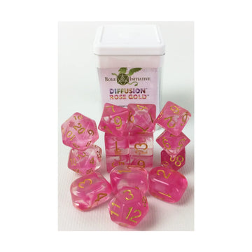 R4I Dice W/Arch'D4: Diffusion - Rose Gold (15)