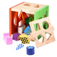 ILSMYSUTRA Wood Shape Sorting Building Blocks Learning Activity for Educational Toys