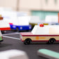 Candycar Wooden Diecast Collection - Sheriff Truck, Premium Handcrafted Beech Wood Toy Car