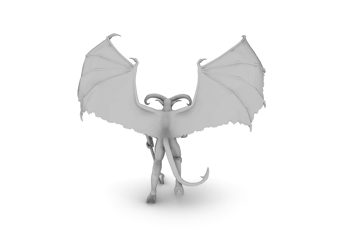 Horned Devil Tabletop Dnd Gaming Miniature