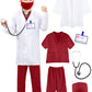 Puteraya Kids Surgical Doctor Suit Uniform with Stethoscope Toys for Boys & Girls - Dress Up Halloween Cosplay (Doctor Costume S