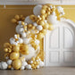 Moxmay 102 Pieces Yellow Balloons 18In 12In 10In 5In Different Sizes Party Balloon Kit For Birthday Halloween Christmas Wedding