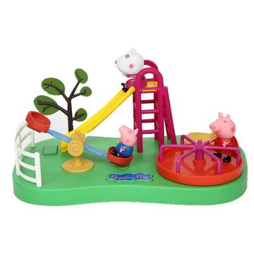 Peppa Pig PeppaS Playground Playset With Sound Effects, Includes 3 Figures, Preschool Toy For Girls & Boys 3 Years And Up, Birt