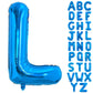 Toniful 40 Inch Large Blue Letter L Balloons Giant Alphabet Letter Balloons,Foil Mylar Big Balloons For Birthday Party Anniversa