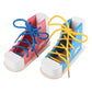 NUOBESTY Shoe Tying Practice for Kids Preschool Learning Toys Learn to Tie Shoes Tying Practice Board Early Educational Developm