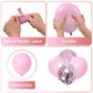 Pink Balloons, 60 Pcs Light Pink Pastel Pink Set With Rose Gold Confetti Metallic Pink Balloons, Pearl Pink Macaron Pink Balloon