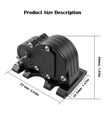 Transmission Gearbox Fits for 1/10 RC Crawler Car Axial SCX10 SCX10 II 90046 90047 86100 with Chassis