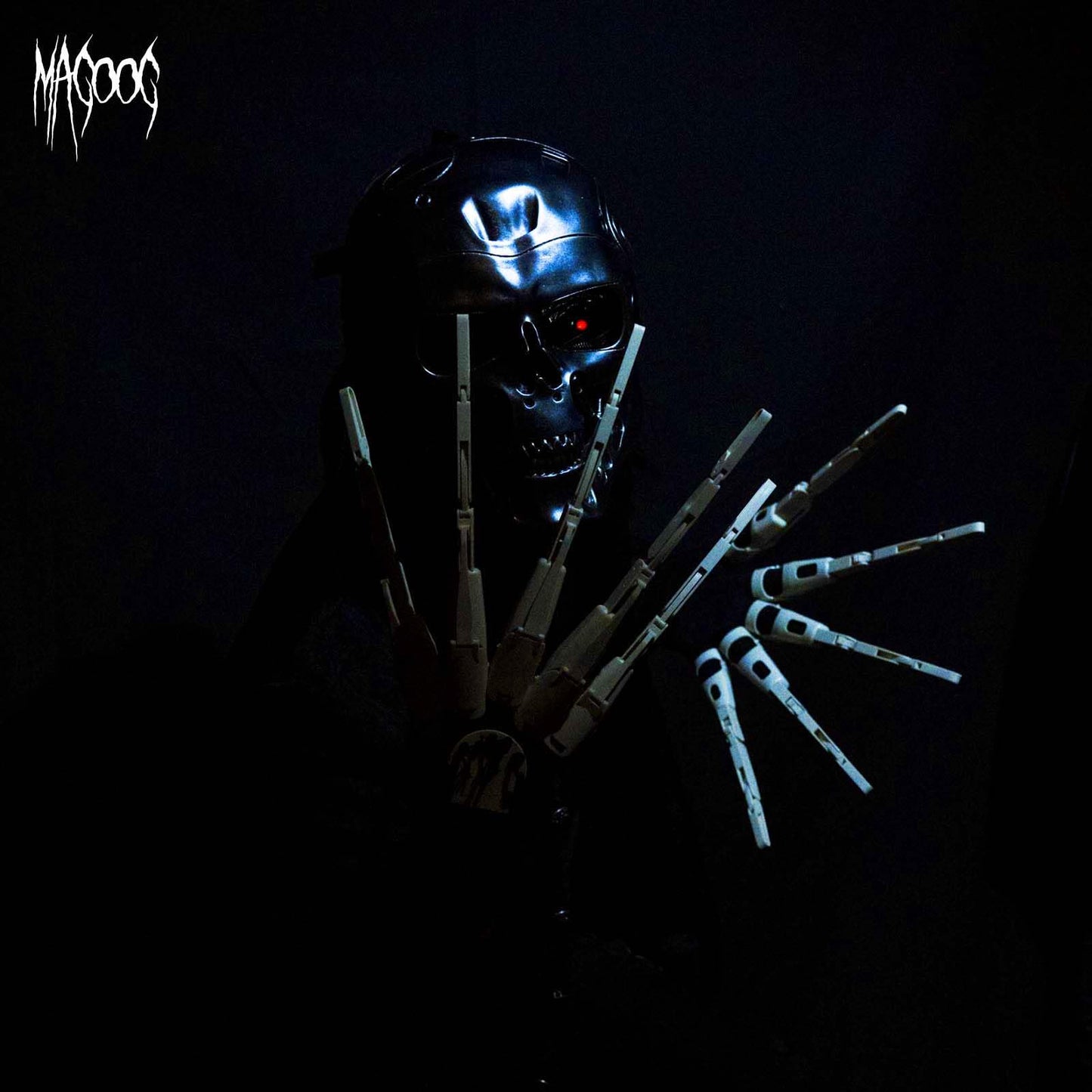 Magoog Halloween Articulated Fingers With Gloves,Articulated Finger Extensions,Scary Skeleton Bone Claw Hand,3D Printed Novelty