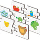 The Learning Journey Match It! Sequencing Puzzle - Self-Correcting Cardboard, Light Brown, 3" H x 9" W x 0.1" D, Model 419212