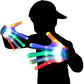 LED Finger Gloves for Kids with 6 Flashing Light Modes for Dance Costume and Party Fun