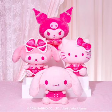 Hello Kitty Cinnamoroll Plush - 12” Pink Monochrome, Polyester, Model HKT0240