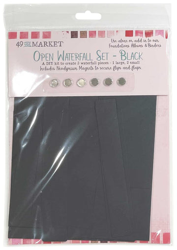 49 AND MARKET Black Open WATEFALL Set