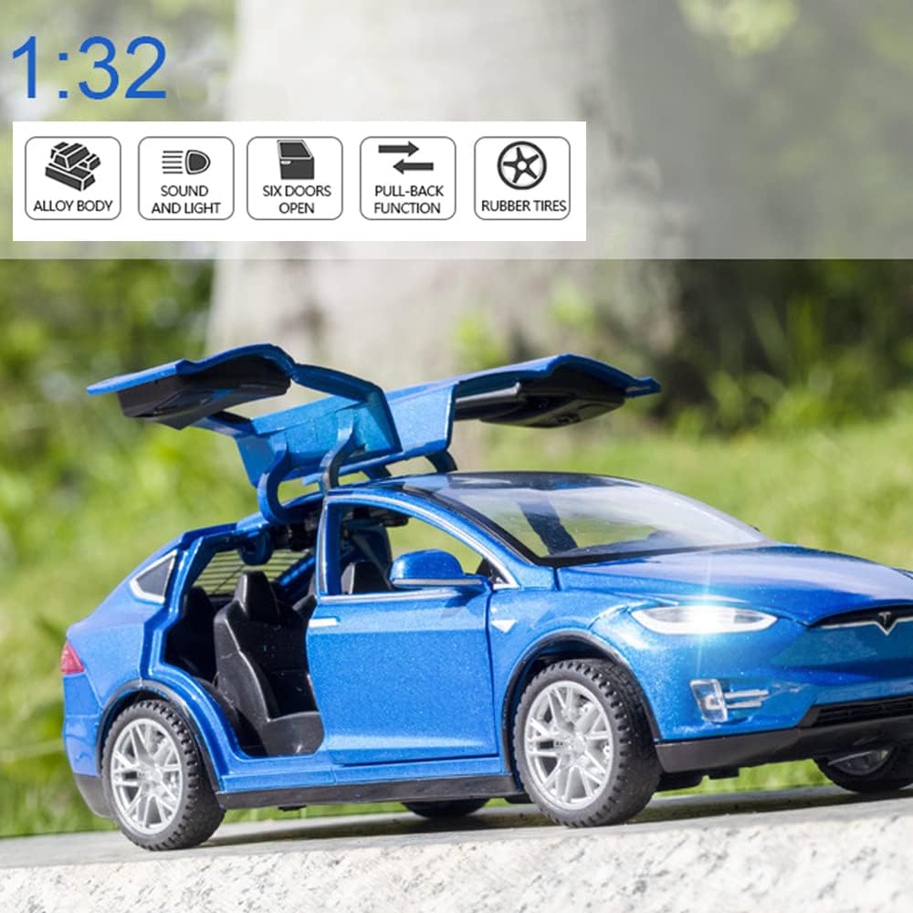 1:32 Scale Model X Alloy Car Model Diecast Toy Vehicles for Kids, Car Model Toy,Pull Back Alloy Car with Lights and Music,Mini V