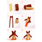 Waycreat 200 Pieces Pipe Cleaners Brown Chenille Stem for DIY Art Craft Decorations (6mm x 12 Inch)