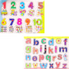 Pluspoint Abc+123 Educational Learning Wooden Peg Puzzle Fortoddlers My First Alphabet Number Shape Matching Preschool Teaching 