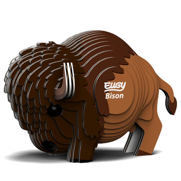 Eugy Bison 3D Puzzle, 24 Piece Eco-Friendly Educational Toy Puzzles For Boys, Girls & Kids Ages 6+