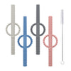 4 Pack Handle Hollow Teethers Tubes (6.8 ' ' Long) Teething Toys For Babies 0-6 Months - Bpa Free