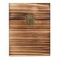 BalterFF Trading Deck Box - Rustic Wood Card Storage Organizer, Carbonize, 3.8"x3.8"x4.9"