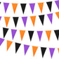 10 Pieces 328 ft Halloween Pennant Banner Flags Black Purple Orange Triangle Flag Banner Halloween Bunting Halloween Party Hangi