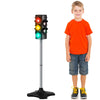Hiboom 1 Piece Traffic Light Toy 2 In 1 Simulation Safety Traffic Indicator Crosswalk Signal With Lights And Sounds For Birthday