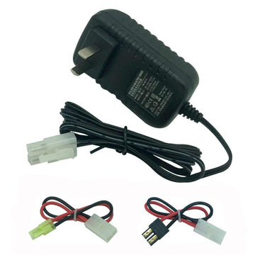RC Car Battery Charger for NiMH/NiCd Battery Packs Charger, 9.6V 7.2V 8.4V Battery Charger with Tamiya Plug Charger for Traxxas