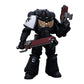 Joytoy Warhammer 40K Genuine License 1:18 Action Figure, Space Marines Black Templars Outriders Brother Valtus, 4.96 Inch Collec