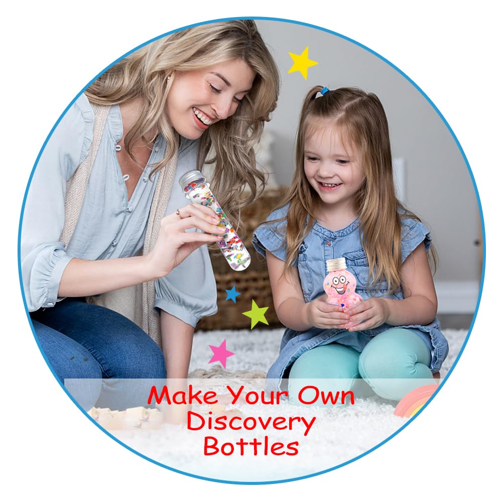 Vmnlooking Sensory Bottles Kits For Calm Down Corner Supplies Magic Mixies Sensory Toys For Toddlers1-3 Kids With Glitter, 5 Fun