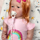 Pinky Reborn Silicone Reborn Toddler Dolls 28 Inch 70 Cm Girl Real Looking Dolls With Filling Pp Cotton Bebes Soft Touch Cuddly