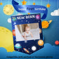 Fangleland First Trip Around The Sun Photo Banner, Outer Space 1st Birthday Party Decoration - Blue Solar System Baby Picture Ba