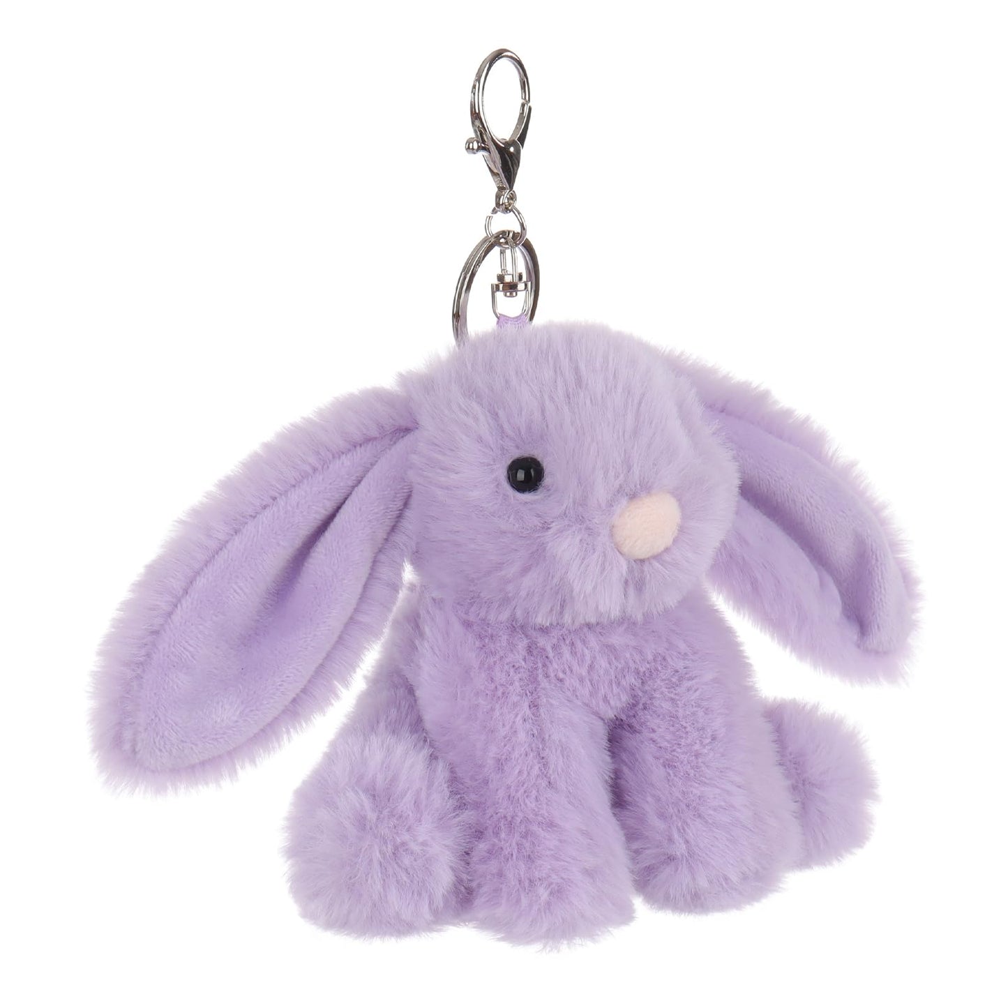 Apricot Lamb Cute Toys Plush Purple Bunny Rabbit Stuffed Animal Soft Keychain For Kids Bag, Purse, Backpack, Handbag (Purple Bunny，4.7 Inches)