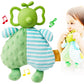 2 In 1 Baby Rattles & Plush Rings, Newborn Teething Toys For 0-3-6-12 Months,Infant Chew Toys,Baby Montessori Toy Plush Animal G