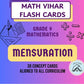 Math Vihar Mensuration Flash Cards For Grade 9 | 30 Concept Cards | Cbse Icse Igcse Maths SelfLearning Tool | Surface Areas, Vo