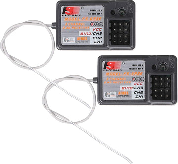 Globact Flysky Fs-Gr3E Afhds Long Range 2.4G 3Ch Receiver For Fs-Gt2 Fs-Gt2B Fs-Gt3B Fs-Gt3C Fz-It4S Transmitter Rc Car Boat (2