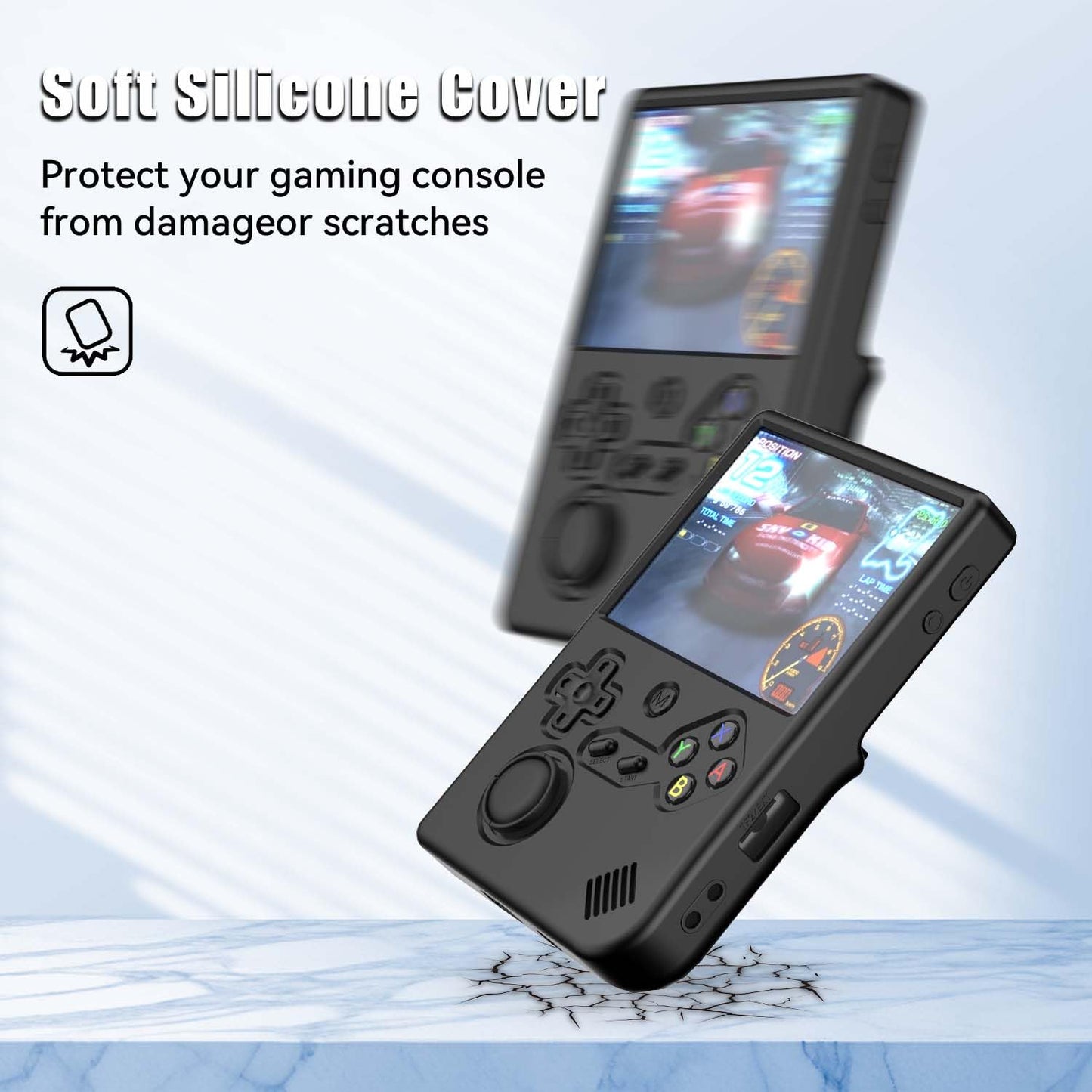 for RG40XXV Silicone Protective Case, Soft Case for Anbernic RG 40XXV only, for RG 40XX V Retro Handheld Game Console Accessorie