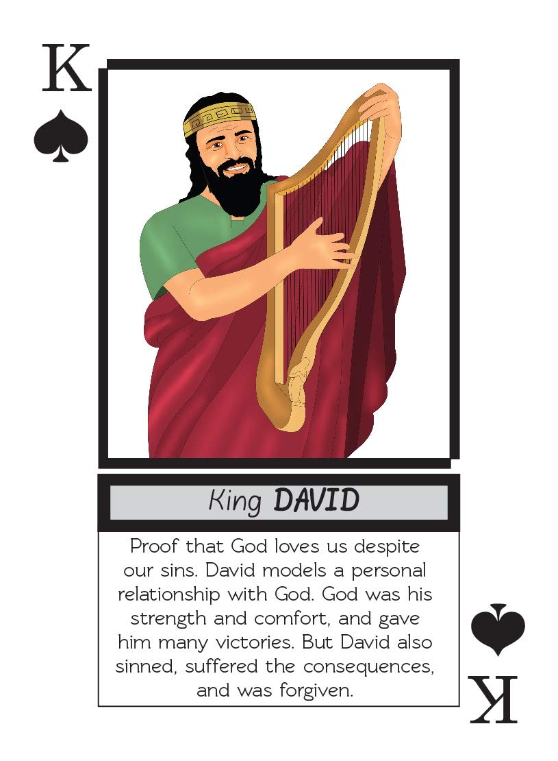 Kulture Games Playing Cards: Bible Legends - Diverse Bible Characters  Stories & Encouraging Bible Verses - Trivia Card Game - Christian Cards for Family Game Night - Christian Gifts
