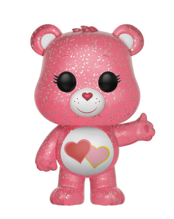 Funko Care Bears Glitter Love-a-Lot Bear Pop! Vinyl Figure #354 - Pink, Small, Vinyl Collectible