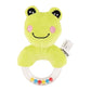 Nuluv Frog Ring Rattle Toy, Soft Toy with Rattle Sound, Ring Rattle for Babies and Infants, Develops Sight, Sound and Motor Skil