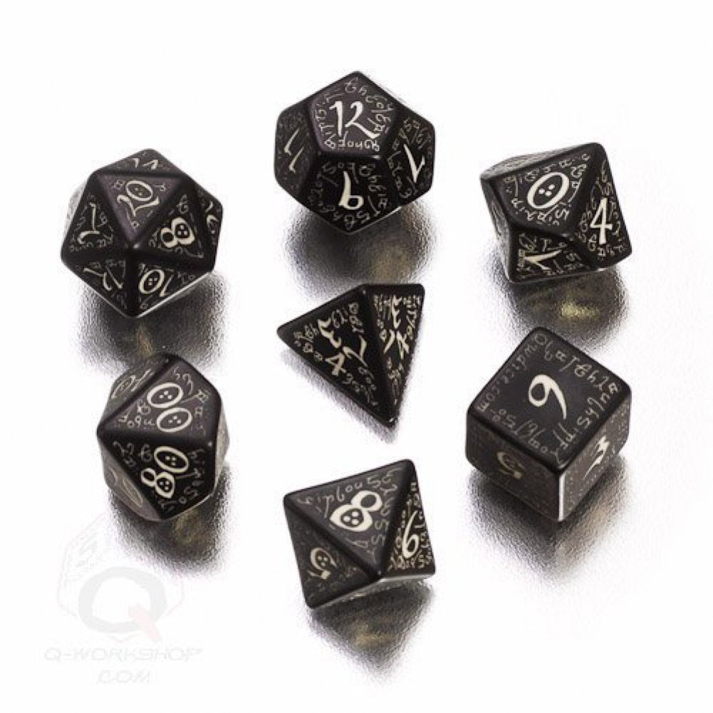 Elvish Dice Black/Glow-In-The-Dark (7) Board Game