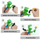 HDLNKAK Dinosaur Shape Lollipop Holder - 2 Pcs Green ABS Lollipop Case, Creative Design for Kids Over 3 Years, Easter Fun Gift