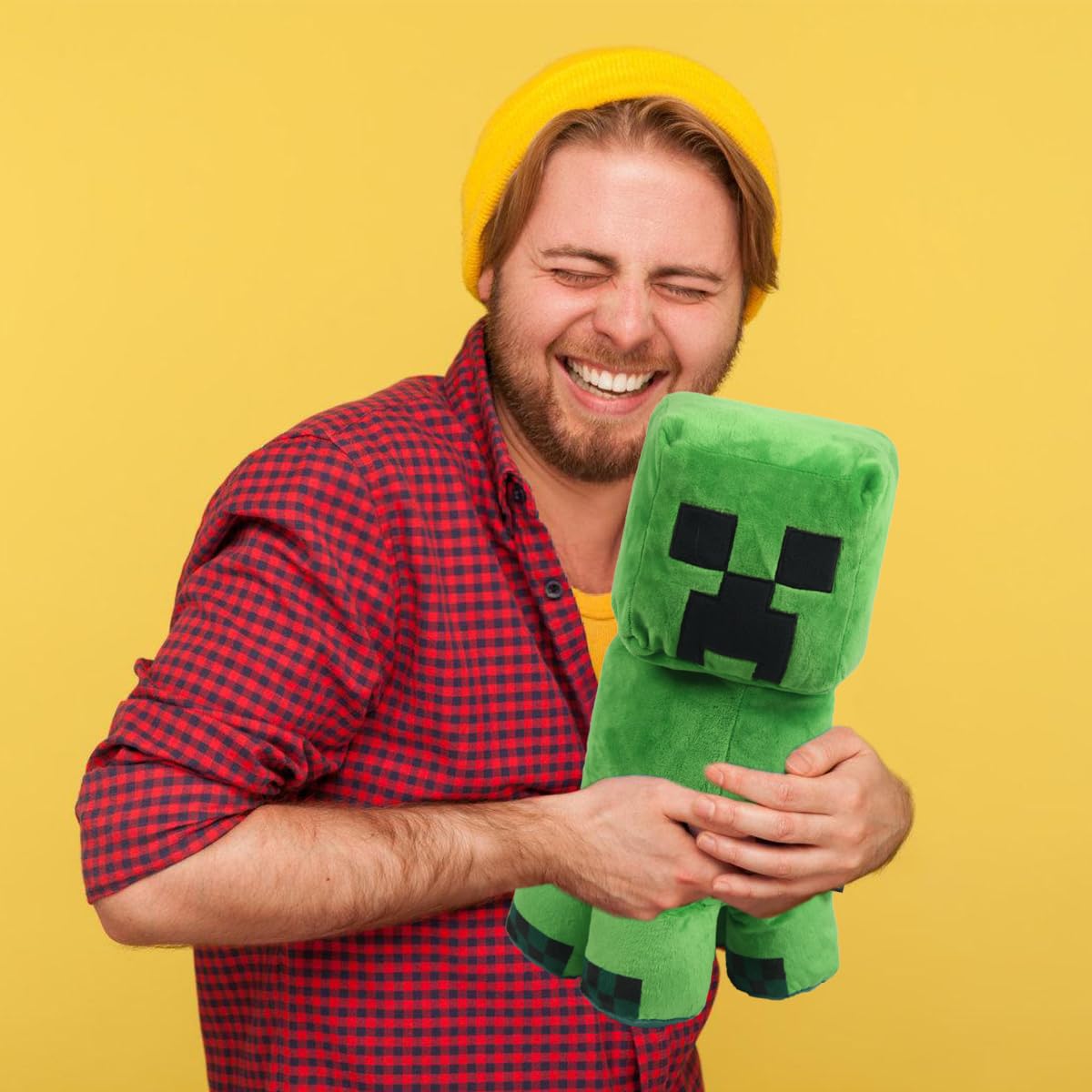 Pixel-Style Game Basic Plush Character Soft Toy  Video Game-Inspired Collectible Plushies Gifts for Kids & Fans (Creeper)