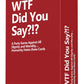 Toys Uncle (Wtf Did You Say A Party Game Against All Dignity And Morality Full Game, Xl Set Of 594 Cards