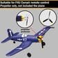 LEAMBE 3 Sets Spare RC Plane Propellers Compatible with F4U Corsair & P47 Thunderbolt Remote Control Airplane Nose Cone